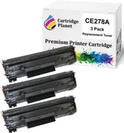 3 Pack Compatible Toner Cartridge Replacement for HP CE278A 78A (2,100 Pages) for HP Laserjet M1536dnf MFP Laserjet P1560 Laserjet P1566 Laserjet P1606dn