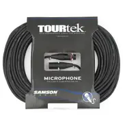 TourTek 30.5m XLR Microphone Cable Male to Female Lead Connector/Extension BLK