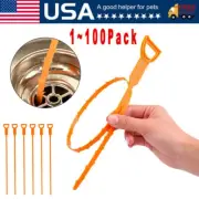 Drain Hair Cather 20 Inch Drain Snake Shower Drain Hair Trap Clog Remover Lot
