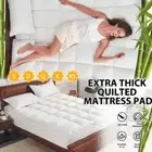 Bamboo Pillowtop Mattress Topper Bed Matress Protector King Queen Double Single