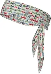 Car. Sports Strap Double-Sided Headscarf Men's Bow Tie Sports Headscarf Running Yoga Exercise Headband