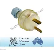 Plug Top 2 Pin 32V Polarity Extension Lead Electrical Extension Lead Clear Cover