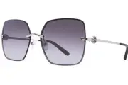 Tory Burch TY6080 31618G Sunglasses Women's Silver/Light Grey Gradient Lens 58mm