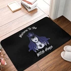 Board Bath Mat Welcome Doormat Flannel Carpet Entrance Door Rug Home Decoration