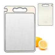 Stainless Steel Cutting Board Double Sided Chopping Board For Kitchen Scratch Resistant-Style 2