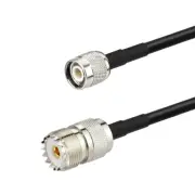 20" TNC male to UHF SO-239 female RG58 cable jumper pigtail 50cm for Wireless