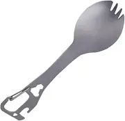 TOYANDONA Camping Spork Portable Multi Use Tool Fork Spoon with Bottle Opener for Backpacking Hiking Picnics and