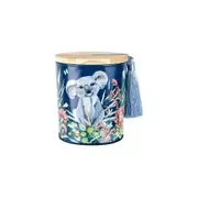 Australiana 300g Vanilla Scented Candle w/Wood Lid & Tassel Home Decor Koala