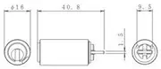 Kaba ace (Kabaesu) core cylinder 3200CYL Silver