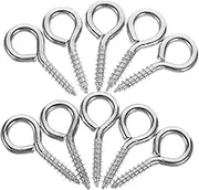 Gatuida 10pcs Fixed Cable Wires Eye Screws Pendant Eye Spike Eye Pin Hooks Metal Screw Eye DIY Pendant Material Screw for Pendant Eyelet Screw Screw-in Hook
