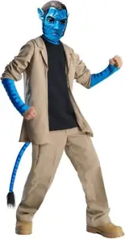 Jake Sully Avatar Movie Na'vi Pandora Fancy Dress Up Halloween Child Costume