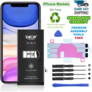 For iPhone 11 Pro Max /11 12 X 7 8 Plus 6s Battery Replacement Kit High Capacity