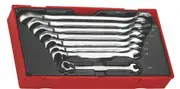 Teng TT6508RAF - Ratchet Ring Spanner Set AF 8 Piece