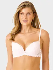 Floral Lace Push Up Bra