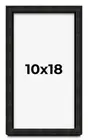10x18 Shadow Box Black Rustic Barnwood Display Frame | 1.125 Inch Deep | 0.875