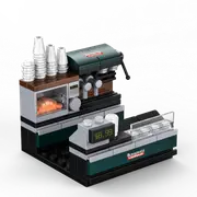 Bunnings Warehouse Building Blocks Cafe Model Toy Figure for Kids