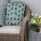 SKETCH BEES Cotton Cushion 45cm Decorative Plush Pillow Includes Filling Insert