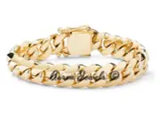 Men's 18mm x 8.5” Miami Cuban Link Bracelet - 925 Silver - Italian Lock