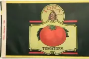 IONA BRAND TOMATOES Vintage Can Label Atlantic & Pacific Tea Co. New York 1930