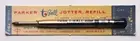 NOS EARLY VINTAGE PARKER T- BALL JOTTER PEN REFILL ON CARD BLUE BLACK MEDIUM #2