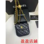 嘉盈二手/CHANEL/香奈兒新款迷你包 女生單肩包 鏈條包 肩背包 零錢包 女生包包 羊皮金扣