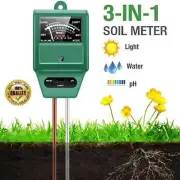 3 in 1 Soil PH Tester Moisture Sunlight Light Test Meter for Garden Plant Lawns