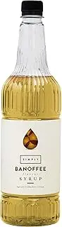 Simply Banoffee Syrup 1 L (Pack of 2)