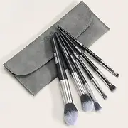 Set of 6 PCS Makeup Brush Kit for Foundation Liquid Blending Powder Eyeshadow Blush Cosmetics Concealer Brushes with Soft & Dense Bristles+Storage Bag