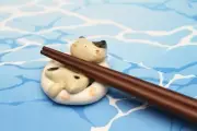 Summer Cat Chopstick Rest (Orange) From Japan