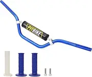 Wingsmoto Motorcycle 7/8 22MM Handlebar Blue Handle Bar + Foam Pad + Blue Grips for CRF YZF KXF KLX RMZ DRZ KTM Pit Dirt Bike Motocross