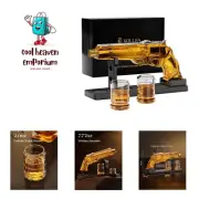 Gun Whiskey Decanter Sets for Men, Liquor Decanter Set with Glass, Unique Chr...