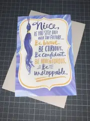 Hallmark Niece Graduation Card: Be You Brave Curious Confident Unstoppable