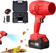 Electric Leaf Blower Cordless, Super Power Air Duster, Powerful Portable Leaf Blower with Battery and Charger for Driveway Yard Car Grass Lawn Snow Patio Camping
