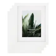Cooper & Co. Set Of 4 20x25cm Mat to 13x18cm White Premium Paradise Wooden Photo Frame