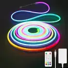 RGB IC LED Neon Rope Lights 50FT RGB Neon LED Strip Light Waterproof Strip Light