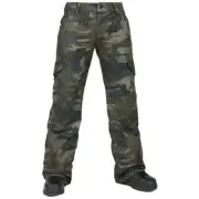 Brand New Womens 2024 Volcom Bridger Insulated Pant Cloudwash Camo Size Small