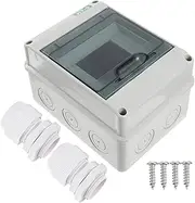 Angoily Power Distribution Protection Box Surge Electrical Cord Extension Cable Waterproof Extension Insulation Block Protector Drywall Waterproof Distribution Boxes PC Material Light Grey