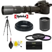 OPTEKA 4K HD SPORTS ACTION ZOOM LENS 500-1000MM FOR NIKON D3000 D3100 D3200 D90