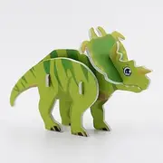 Crafty Bitz Dinosaur Dyi Mini 3D Puzzle, Light Green