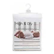 Sweet Dreams High & Dry Cot Mattress Protector, White