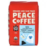 Peace Coffee, Organic Yeti, Cold Brew Blend, Ground, Medium Roast, 12 oz (340 g)