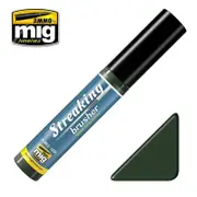 Ammo by MIG Streaking Brusher Green-Grey Grime