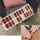 Nail Patch Eye-catching Stripe Self-adhesive Shiny Stickers Paper