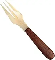 Mother of Pearl Spoon - Kitchen Fork - Shell Spoons Wood Handle Mother of Pearl Spoons for Caviar Serving Egg Serving Catering Deroration