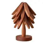 Wooden Trivets for Hot Dishes,Tree Shape Trivet Set,4 Wooden Trivets + 17455