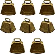 Pinenjoy 8Pcs 1.57inch Grazing Copper Bell 40mm Farm Animal Bronze Bell Cow Horse Sheep Dog Cat Goat Anti-Lost Bell for Pet Collar Accessories Christmas Decoration