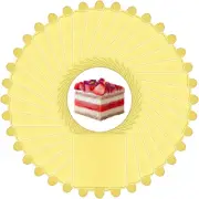 Mini Cake Board 50 Pcs Golden Square Mousse Boards for Wedding Party Dessert 3.7