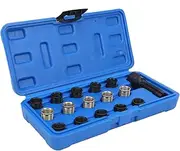 M14x1.25 Faden Repair, Retheader Kit with Carbon Steel with a Toolbox, High Strength and Durability for Petrol Engine, 0.4 Inches and 0.7 -CC.