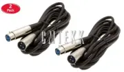 2 x 6Ft XLR 3Pin Male Female Mic Microphone Audio Shielded Cord Balanced Cables