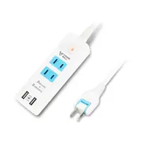 在飛比找PChome24h購物優惠-【3入組】智能2USB+2插2P延長線 4尺 PB-223U